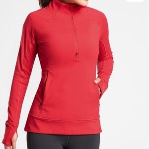 Athleta half zip LS top sz Medium